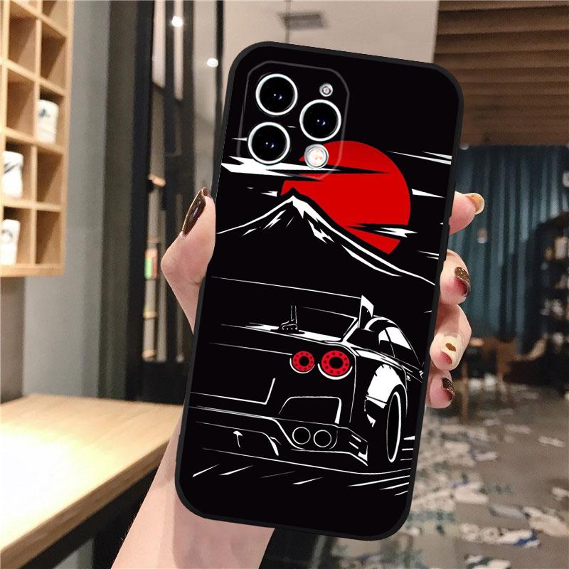Japan JDM Sports Cars Phone Case For Iphone 17 Pro Max Air 16 15 14 13 Pro Max 15 16 Pro 15Plus
