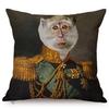Europe Art Posters Style Decorative Cushion Cover Deer Giraffe Owl Ostrich Funky Animal Vintage Portrait Sofa Throw Pillow Case