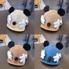 Baby Boy Cartoon Cotton Cap With Breathable Short Brim For Autumn Outdoor Wear
