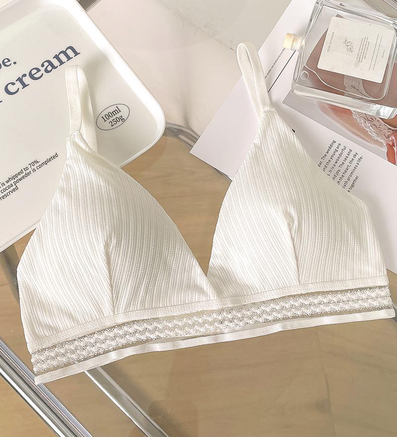 

Нижнее белье, женский хлопковый удобный регулируемый бюстгальтер без ободка, студенческий сексуальный бюстгальтер с красивой спиной и мягкой подтяжкой на груди One size fits all белый