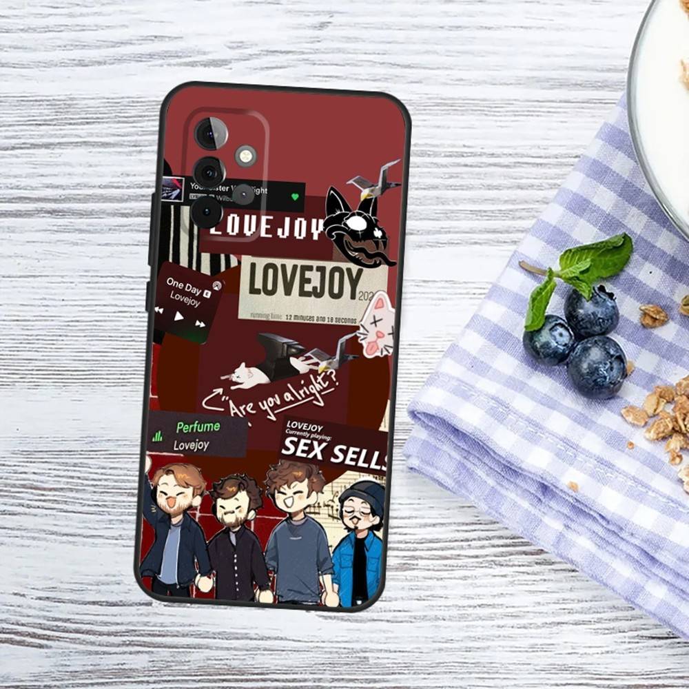 

Band L-Lovejoy Phone Case For Samsung Galaxy A13,A21s,A22,A31,A32,A52,A53,A71,A80,A91 Soft Black Phone Cover Samsung a52 a52S