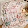 Class A Cloud-Feel Velvet Fairy Tale Hand-Painted Autumn/Winter Thick Milk Velvet Nap & Sofa Blanket