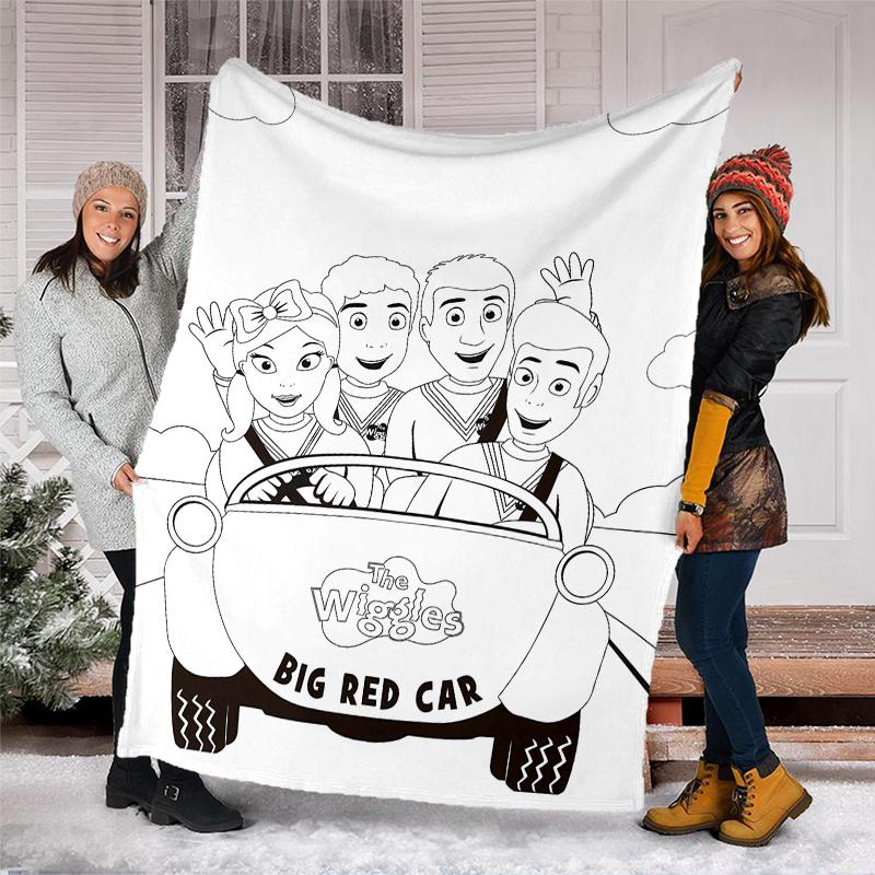 The Wiggles printed throw blanket—soft,warm;versatile blanket for all seasons—perfect as &air-conditioning throw,nap blanket