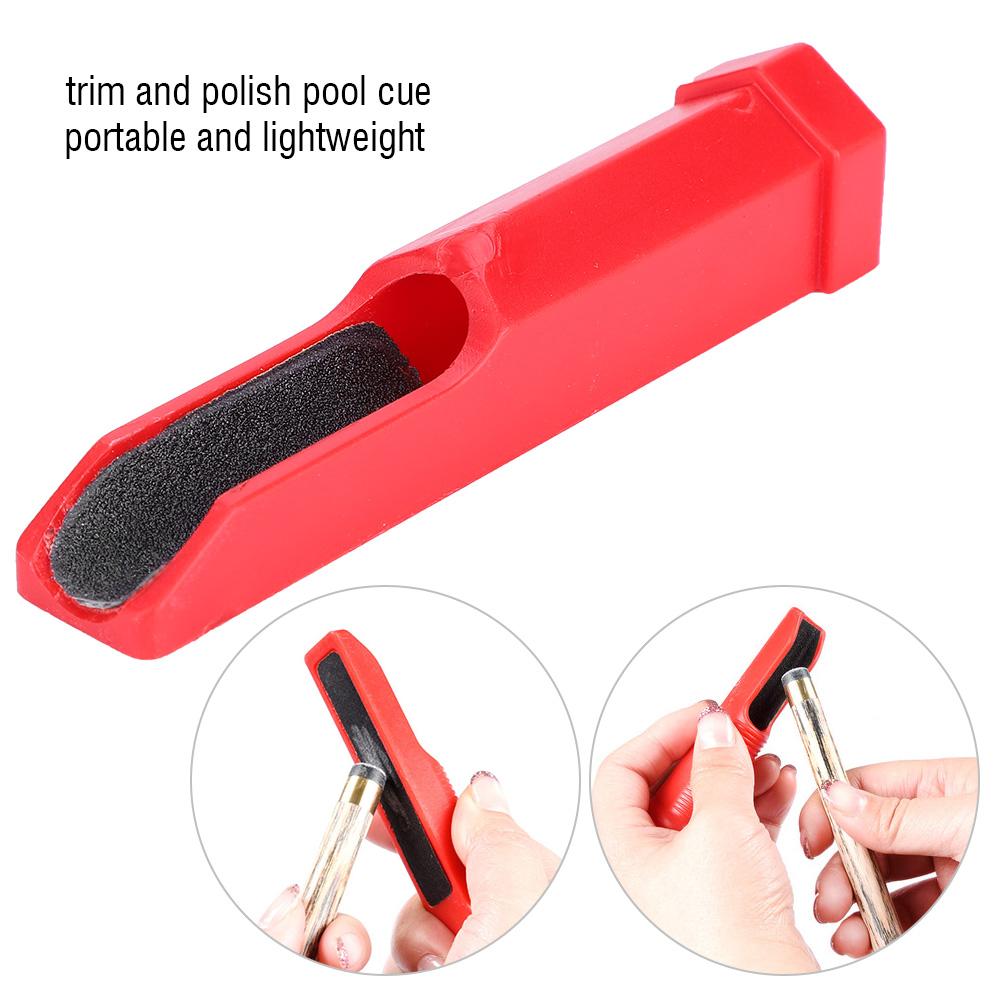 Mini Portable Pool Cue Trimmer Repair Tool Billiard Stick Tips Grinding Accessory