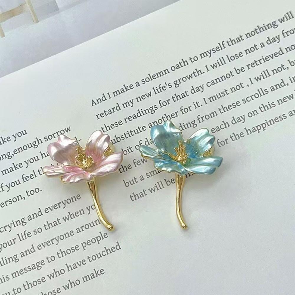 1 Stück Kreative Mehrzweck-Emaille-Brosche DIY 2 Farben Blume Blumenbrosche Kirschblüten-Anstecker