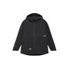 Li Ning Ski Series Logo Print Loose Hooded Ski Jacket Unisex Jacket Black AHXR044-1