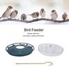 CourtyardShaped Bird Feeder Transparent Hanging Bird Water Feeder for Garden Terrace(Red )