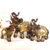 Resin Lucky Elephant Home Decor Set - Style Ornament Wedding Gift Office Or Living Room Display