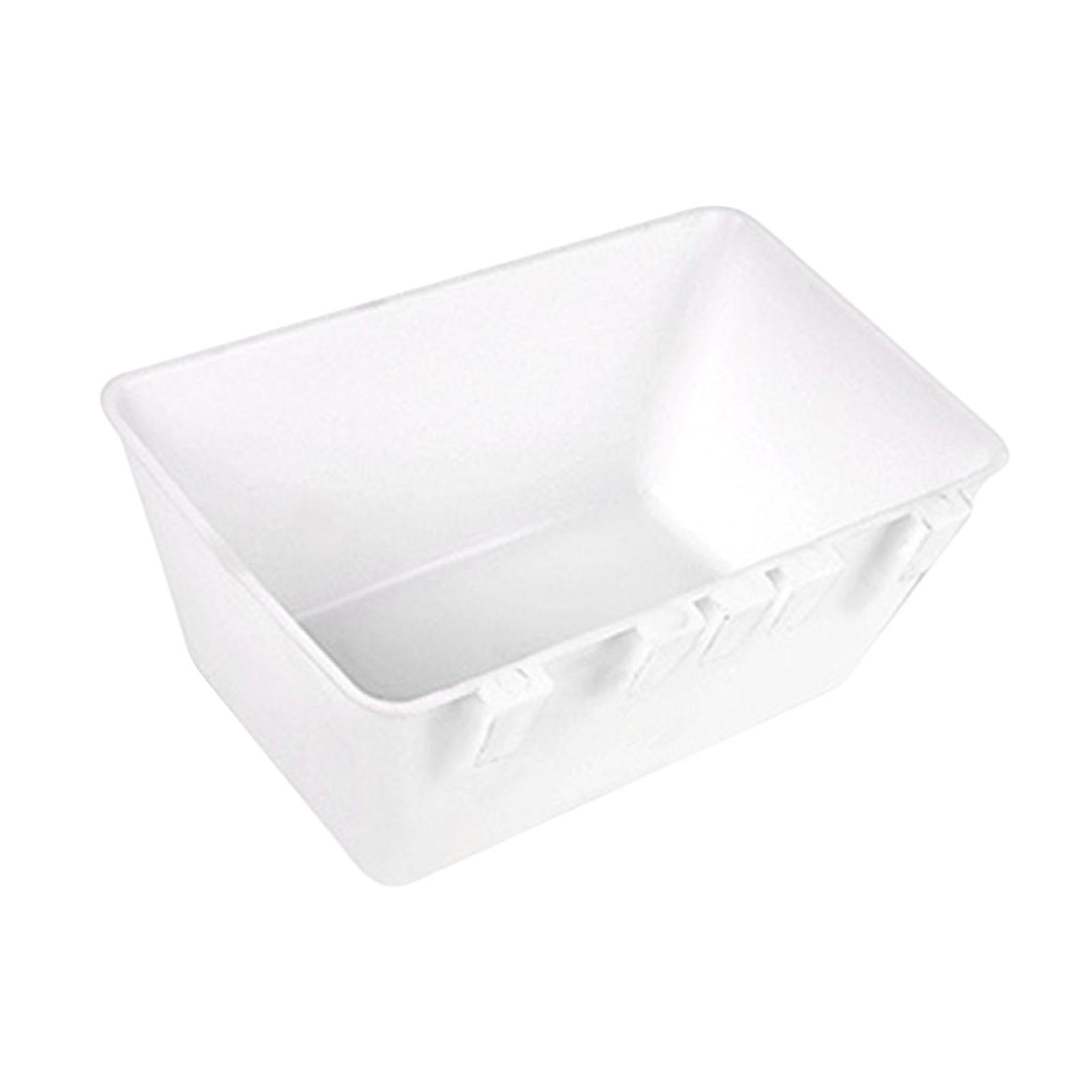 

Hanging Fence Feed Trough for Livestock And Poultry with Water Basin белый