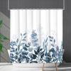 Shower Curtain Waterproof And Mildew-Proof 3D Digital Printing Plant Printing Shower Bath Bathroom Partition Curtain Free Punching