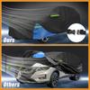 Motoforti Waterproof Car Cover Car Outdoor Full Car Cover for Nissan X-TRAIL 210DBlack Blue with Door Zipper
