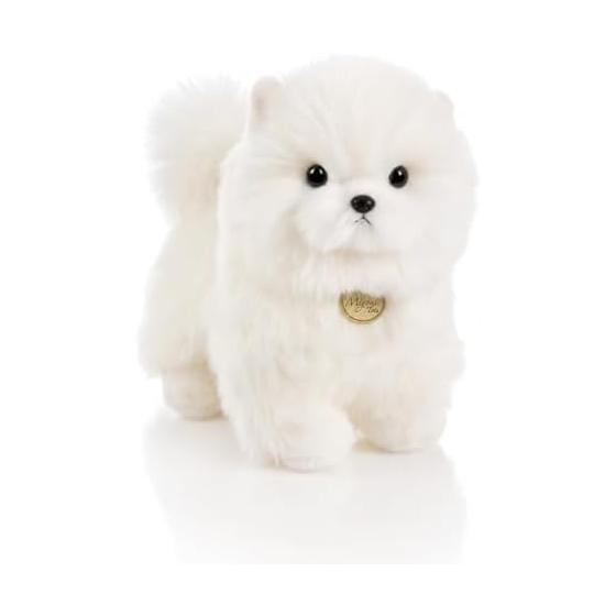 Hyack Pomeranian Plush Toy Dog Stuffed Animal Cute Hugging Pillow Animal Fluffy White [Parallel Import]