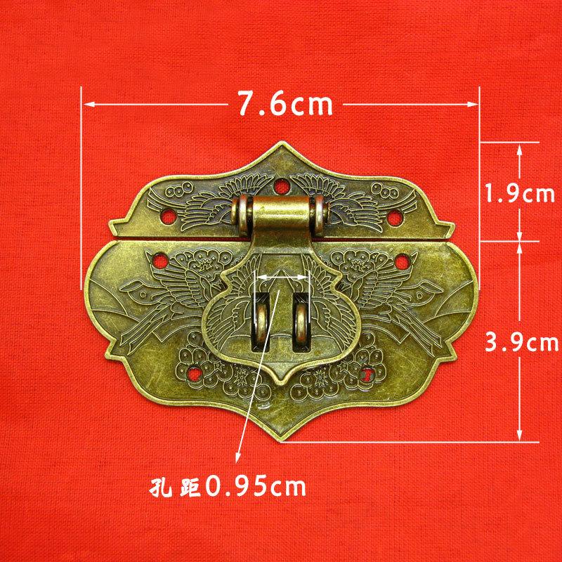 DIY Butterfly Latch and Screw, Antique Brass Zinc Alloy Small Wooden Jewelry Box Gift Box Cabinet Brass  Antique Latch