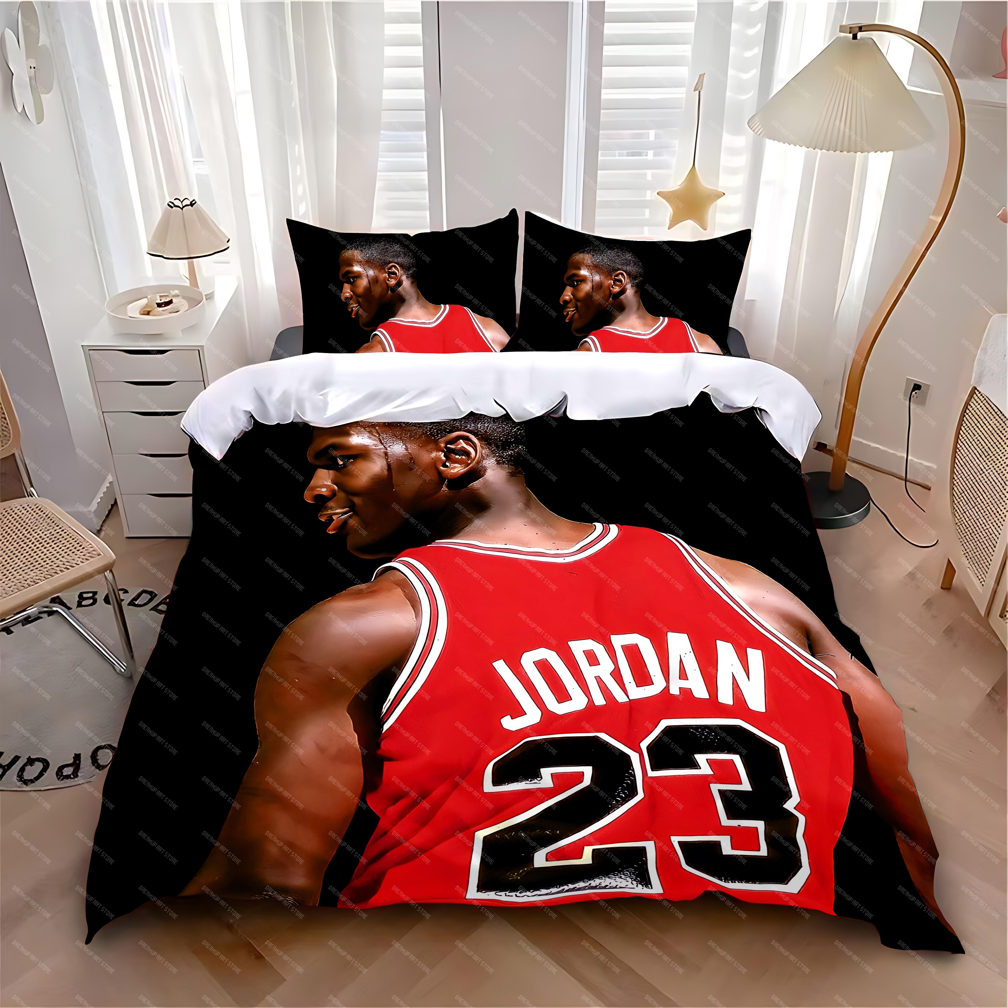 

Duvet Cover Pillowcase Bedding Set Hot M-MichaelS J-JordanS Adult Boy Girl Bedroom Decoration Children Single Double Large Size EU Single 90x200cm
