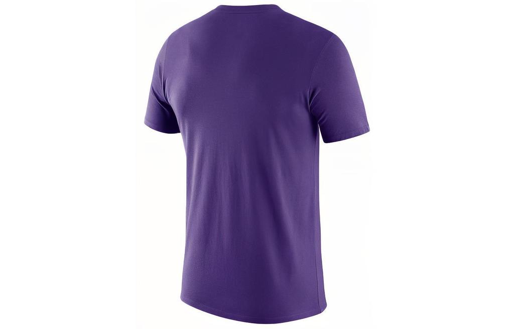 Nike T Shirts Men's Purple Crew Neck Moderate Straight Fit DA7479-547