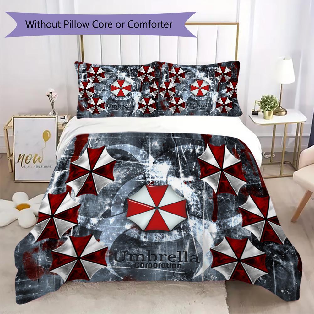 The sci-fi game Resident Evil Umbrella Corporation offers soft and comfortable bedding covers and pillowcases for home use (without core) K4
