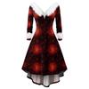 Christmas Party Printed Dresses For Women Vintage Christmas Midi Dress Casual Dresses Cocktail Dress Party Festive Dresses