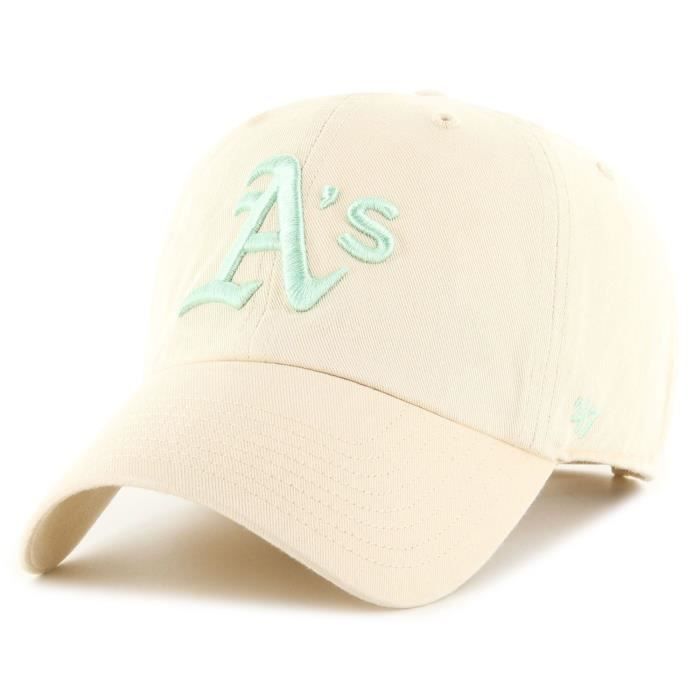 Casquette strapback clean up oakland athletics 47 brand - 100% coton