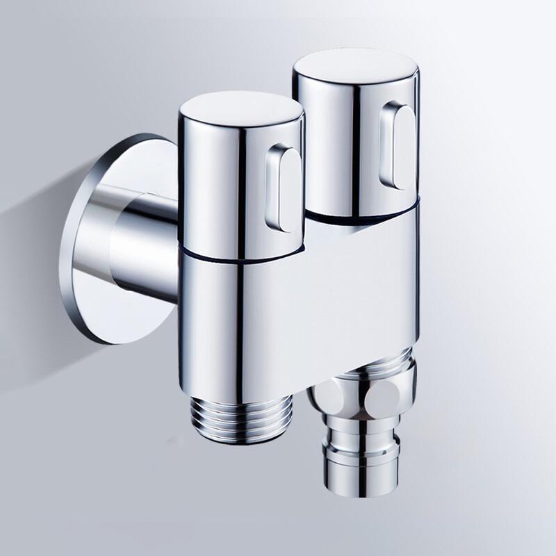 

Honggong Dual-Control 2-Way Angle Valve for Washing Machine & Toilet Sprayer