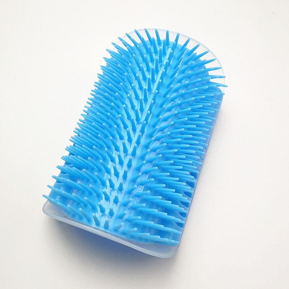 Pet Cat Brush Massage Device Hair Removal Comb Cat Toy Plastic Scratch Bristles Arch Massager Self Grooming Cat Corner Scratcher