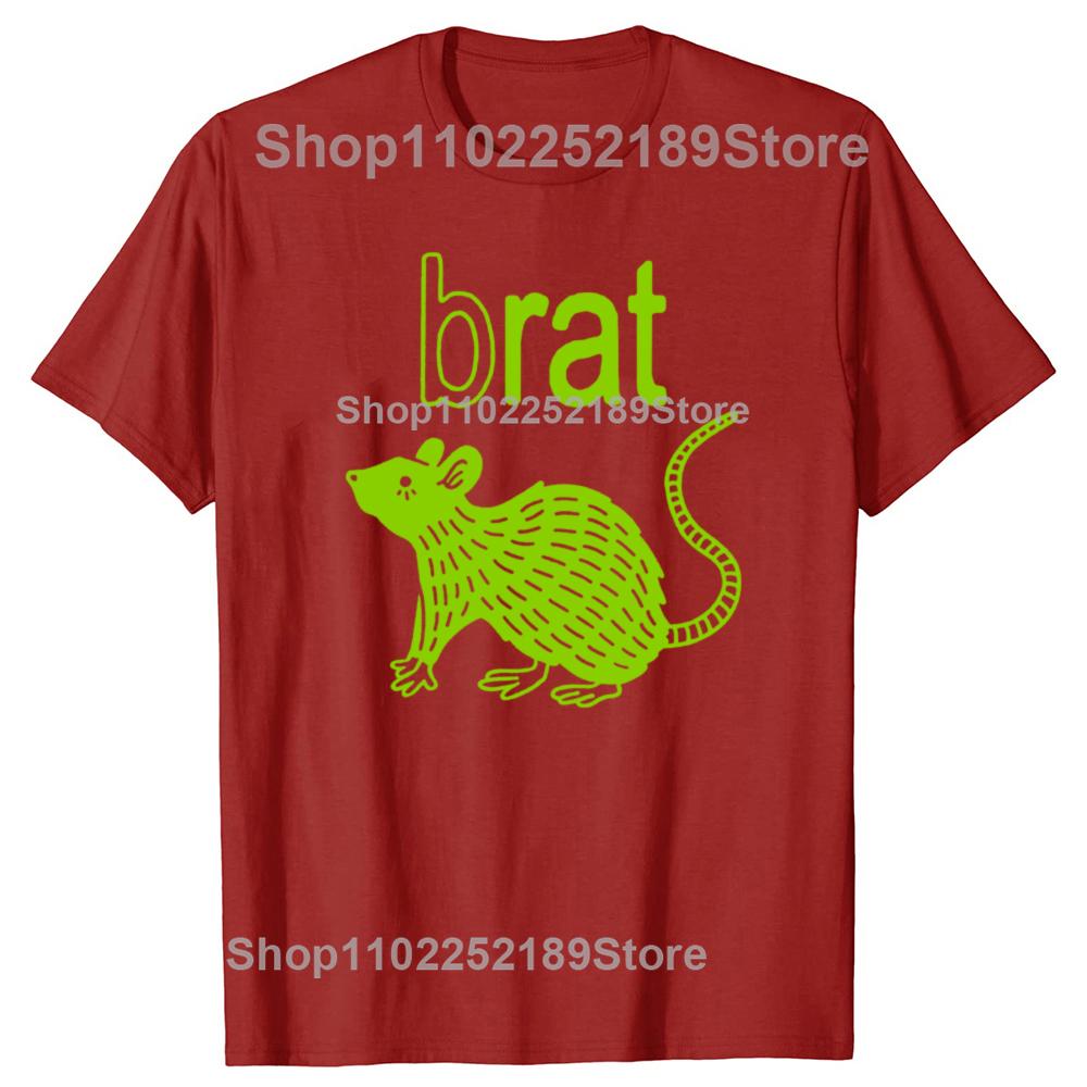 Funny Brat B Rats Lover Graphic T-shirts Men Women's Fashion Casual Tshirt 100% Cotton Loose Oversized T Shirt