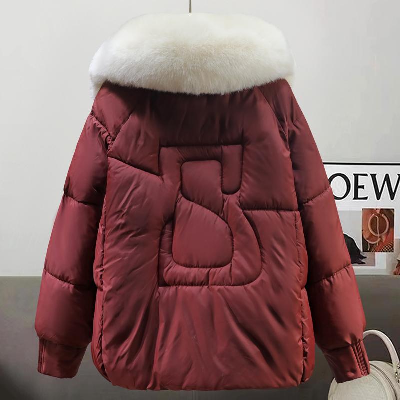Cappotti Invernali da Donna alla Moda con Grande Colletto in Pelliccia Sintetica, Parka Caldi e Spessi, Giacche da Donna Ample