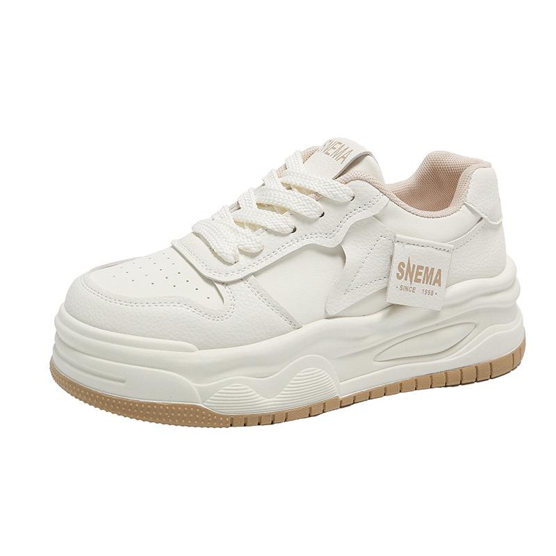 

ins Korean version of little white shoes women s 2025 spring new heightening student board shoes women s platform casual shoes dad shoes 35 белый
