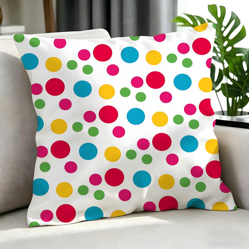 Art ppolka dot Cushion Cover Cushion Cover Set Pcs x x x Pillowcase Decorative Sofa Home Decor