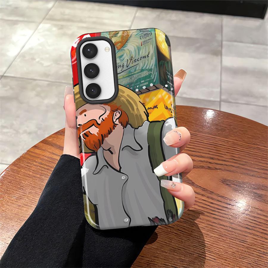 Phone Case for Samsung Galaxy S25 S24 Ultra S20 FE S23Ultra A26 A56 A16 S25Ultra A36 S23 Soft Cover Capa Van Gogh Fashionable