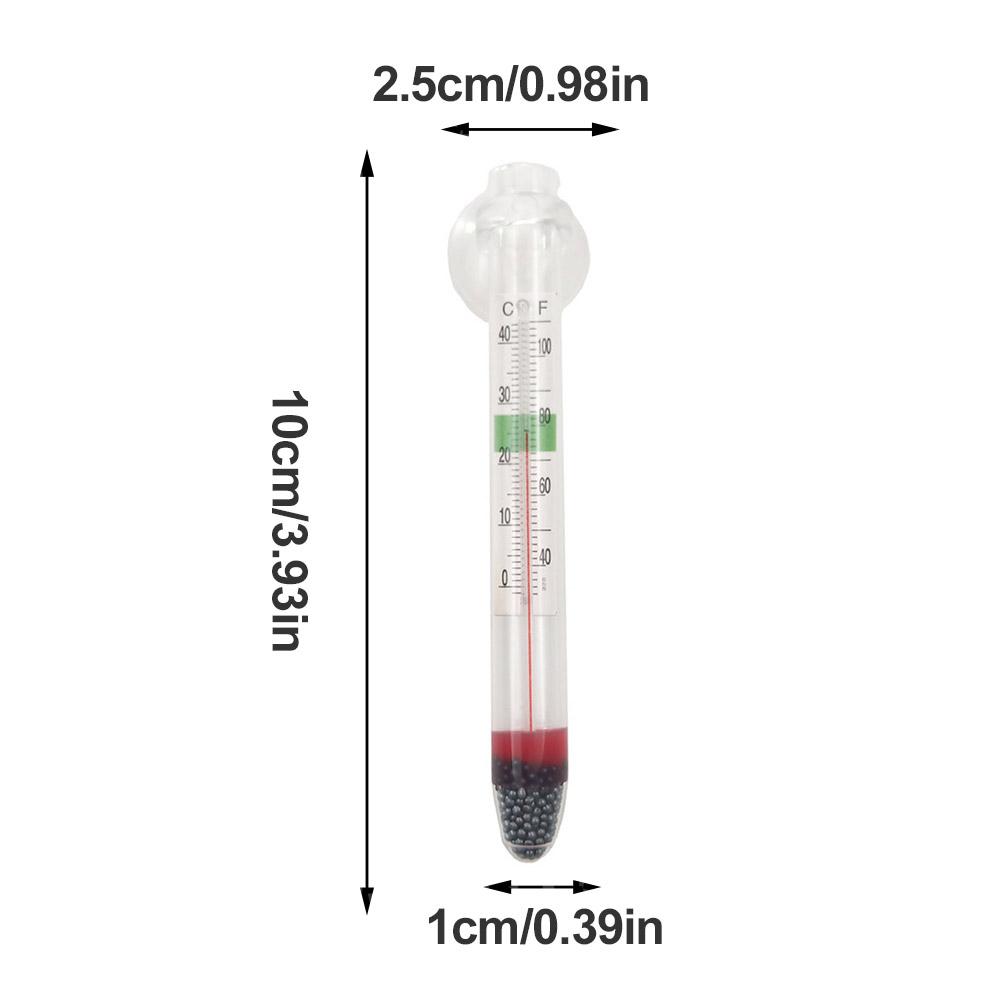Digitales schwimmendes Aquarium-Vertikalthermometer mit Saugnapf, Aquarium-Glastemperaturmessgerät, Heimtierbedarf