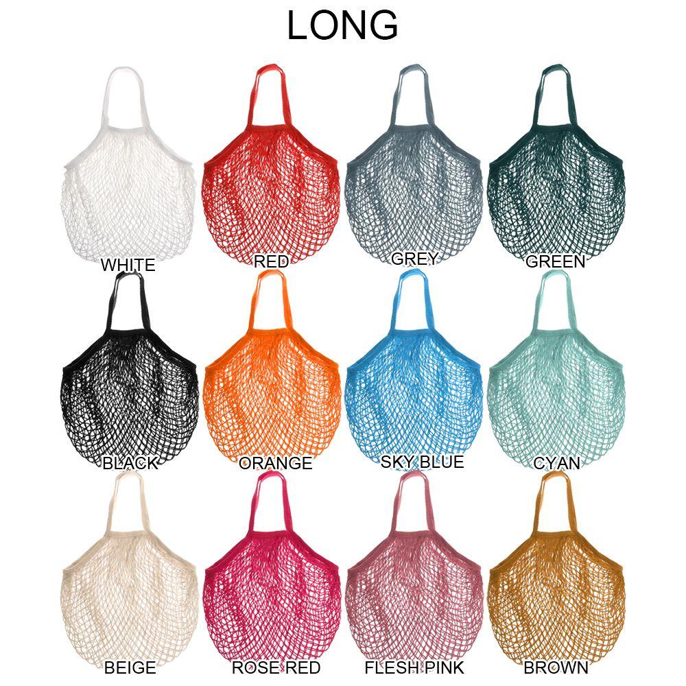 Cotton Reusable Shopping String Fishnet Mesh Bag Net Turtle Bags Woven Net Tote Storage Handbag Tote