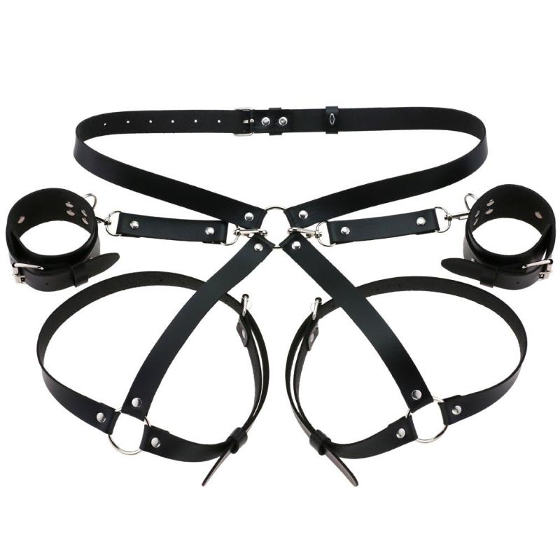 Sex Restraints Bondage Toys Pu Leather Adjustable Waist Strap Adult Games Sex Toys For Men Women Sex Bondage Toys