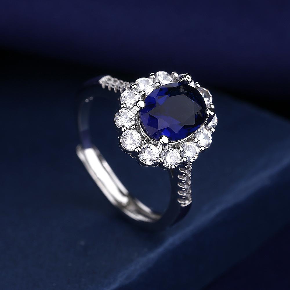 925 Sterling Silber Geometrischer Zirkonia Stapelbarer Ring für Damen Trendiger Platinbeschichteter Marken Party Schmuck ZubehörGutes Produkt