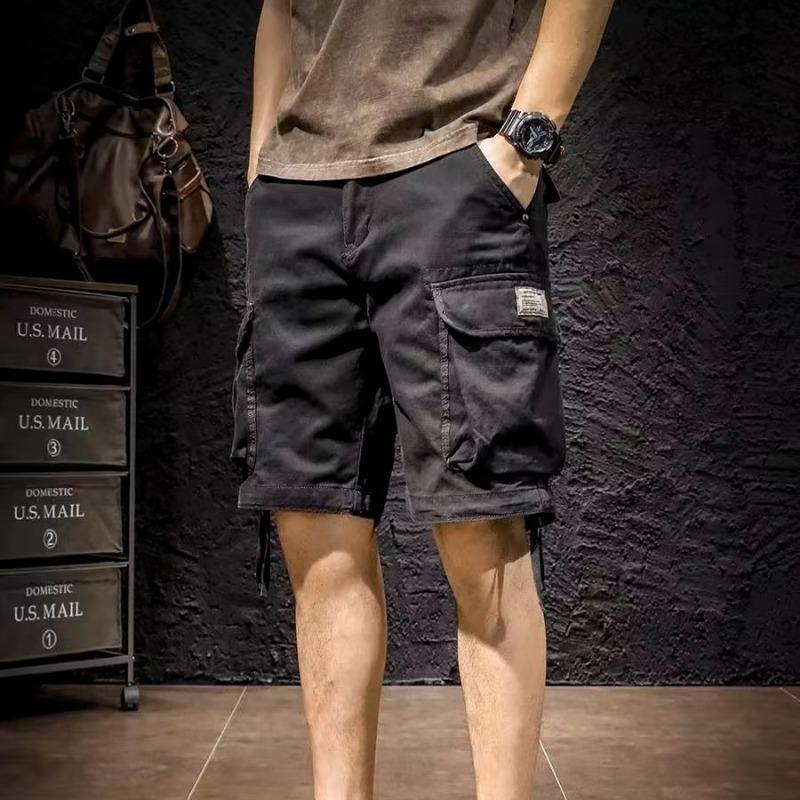Men's Heavy Retro Mid-Length Casual Workwear Shorts by American Fashion Brand
