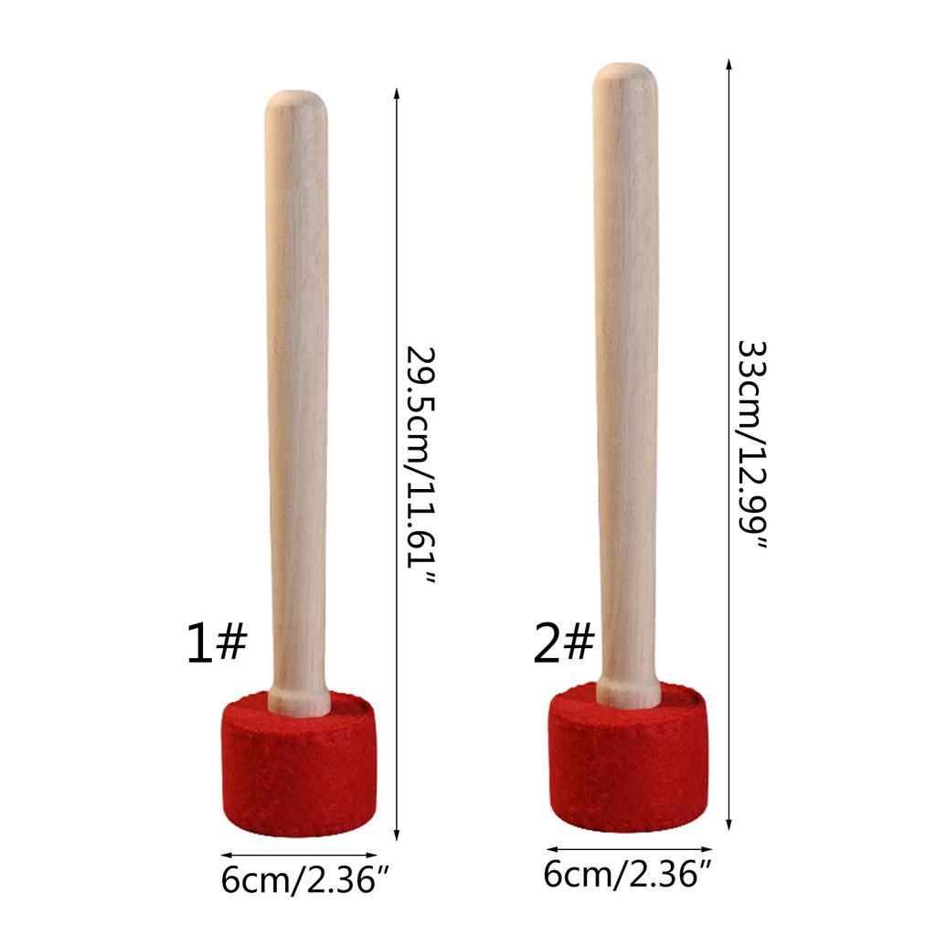 Yoga Singing Bowl Silicone Stick Handmade Wood Hammer Meditation Tibetan Bowl Mallet Home Decoration Healing Gift