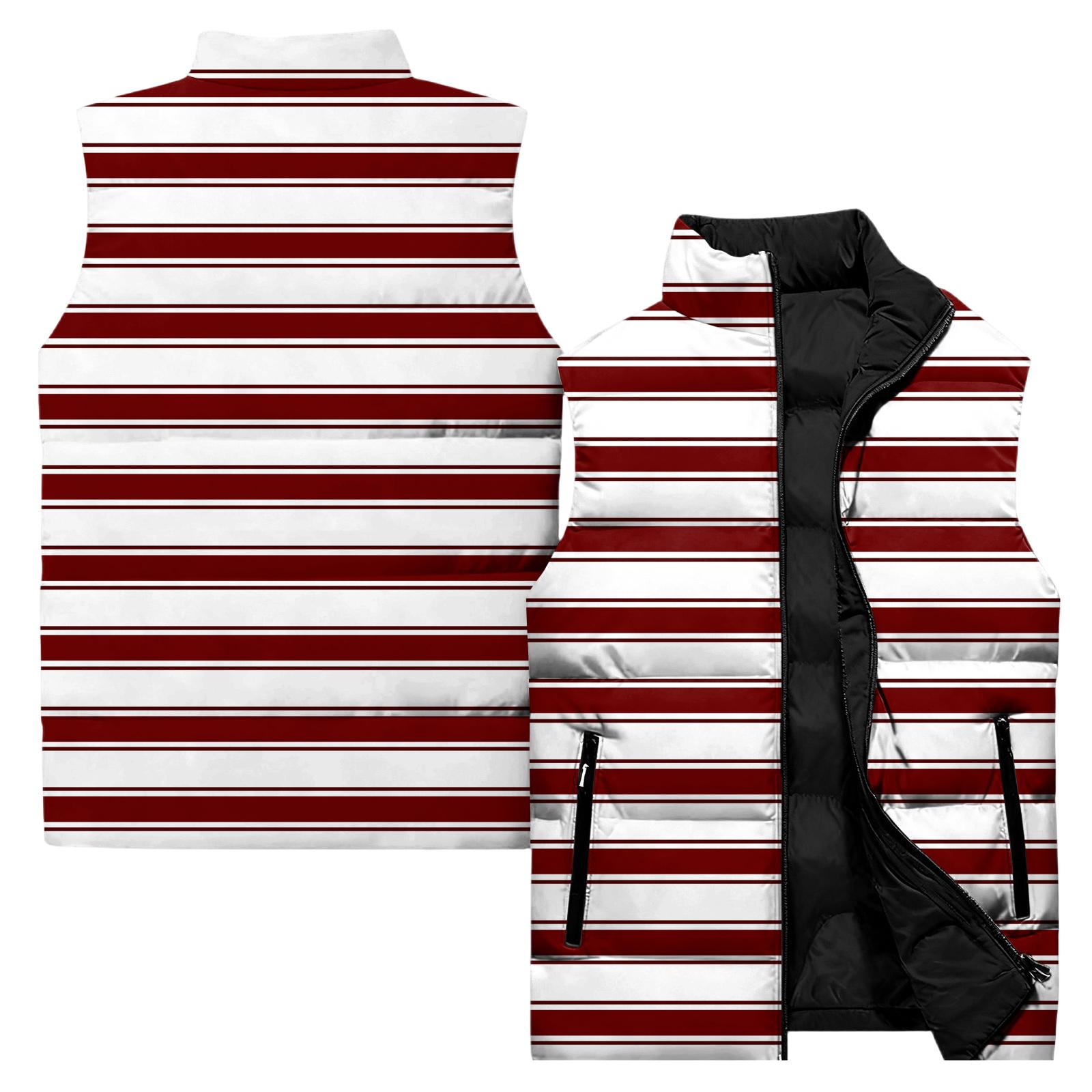 

Женский повседневный и модный жилет без рукавов, обычный узор, хлопковая куртка XL винный