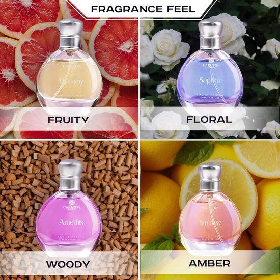 Carlton London Exotique Gift Set Of 4 Premium Perfume Liquid- 30Ml Each I Orange, Cedar, Honey And Rose Fragrance I Luxury Edp Perfume