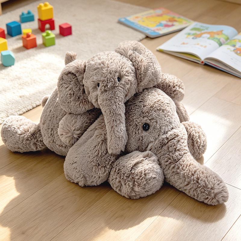 PAPA Elephant & Monkey Plush Toys - Cute Zoo Series Comfort Toy Ornament
