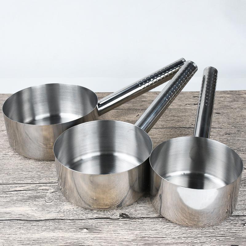 Stainless Steel Flat Bottom Kitchen Water Ladle and Soup/Milk Pot Combo.