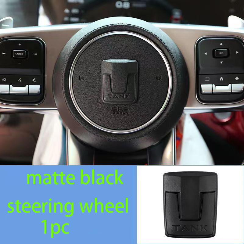 For Great Wall GWM WEY Tank 300 Accessories 2020 2021 2022 2023 Car Front Emblem Badge Decals Black Badge Logo Emblem Cover
