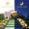 1/2/4PCS Chic Rose LED Lights Flower Lamp Garden Yard Outdoor Path Lawn Power Decoration