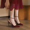 2025 Herbst Leopardenmuster Einriemen Dünne High Heel Pumps für Damen