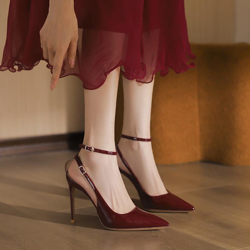 2025 Herbst Leopardenmuster Einriemen Dünne High Heel Pumps für Damen