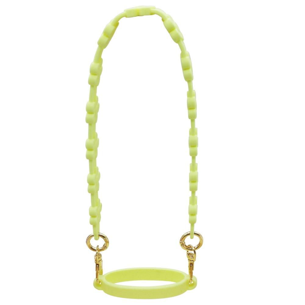 Silicone Material Water Bottle Handle Portable Design Flower Pattern Water Bottle Lanyard Durable Water Bottle Sling
