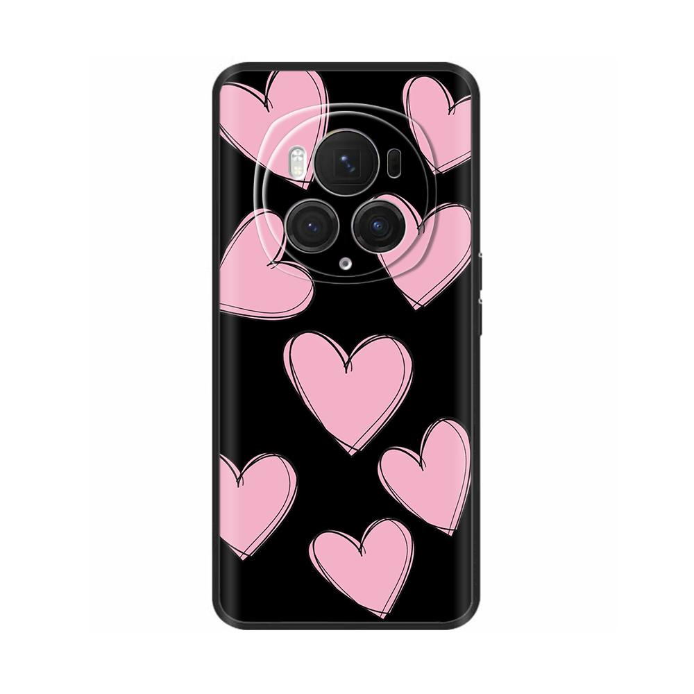 For Honor Magic6 Pro 5G Case Back Cover For Honor Magic6 5G Soft Black Silicone Fashion Phone Case For Magic 6 Pro Coque Fundas