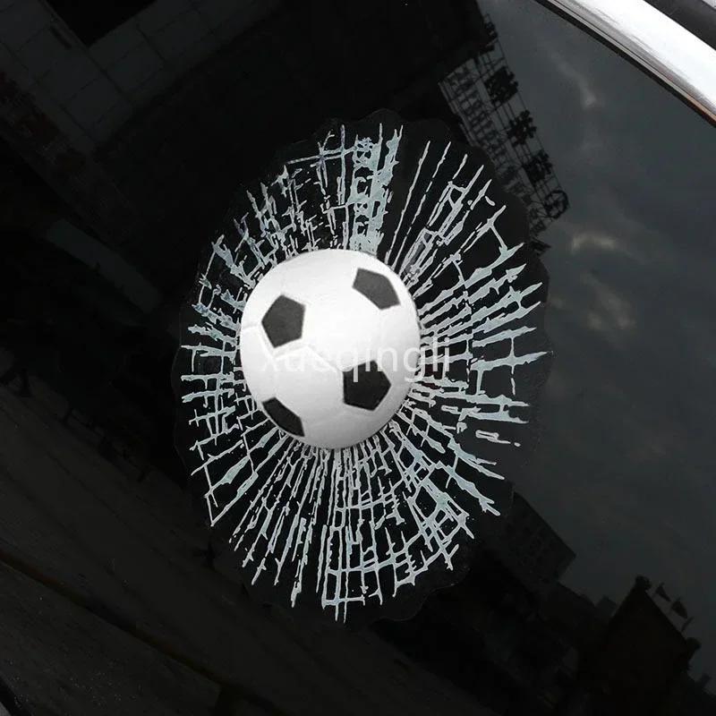 

1pc 3D Balls Stickers Basketball Football Tennis Baseball Balls 3D Sticker Water-resistant High Stickiness Car Glass Sticker