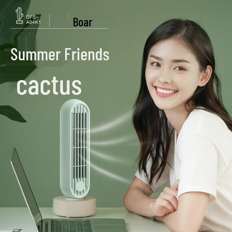 Bear Mini Desktop Tower Fan CN plug (adapter included)