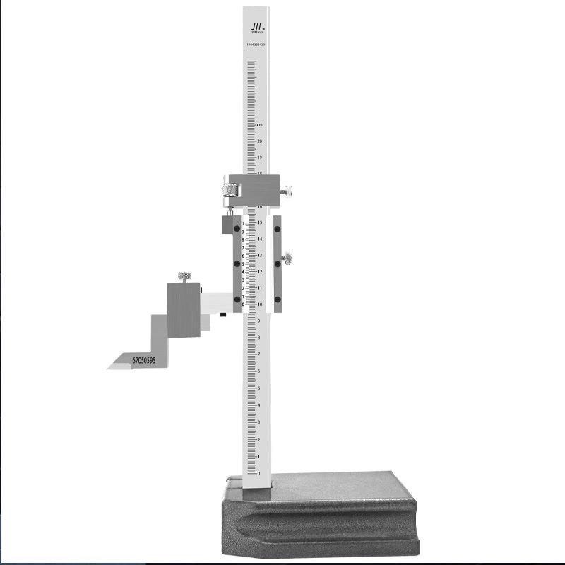 High-Precision 0-200mm Height Vernier Caliper & 0-300/500mm Scribing Ruler Gauge