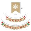Merry Christmas Banner Christmas Sign Garlands Snowflake Christmas Tree Christmas Party Decorations Xmas Gift New Year