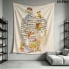 Sarah Kay Wall Tapestry Aesthetic Wall Hanging Printed Fabric Blanket Decorative Tapestries for Bedroom Living Room Home Decor